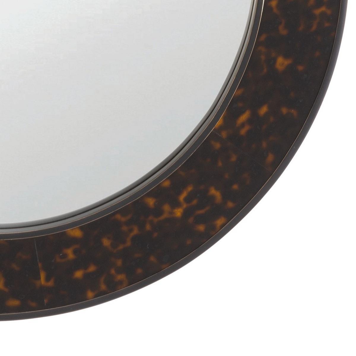 Arno Medium Round Mirror by William Yeoward in Tortoiseshell – image 2