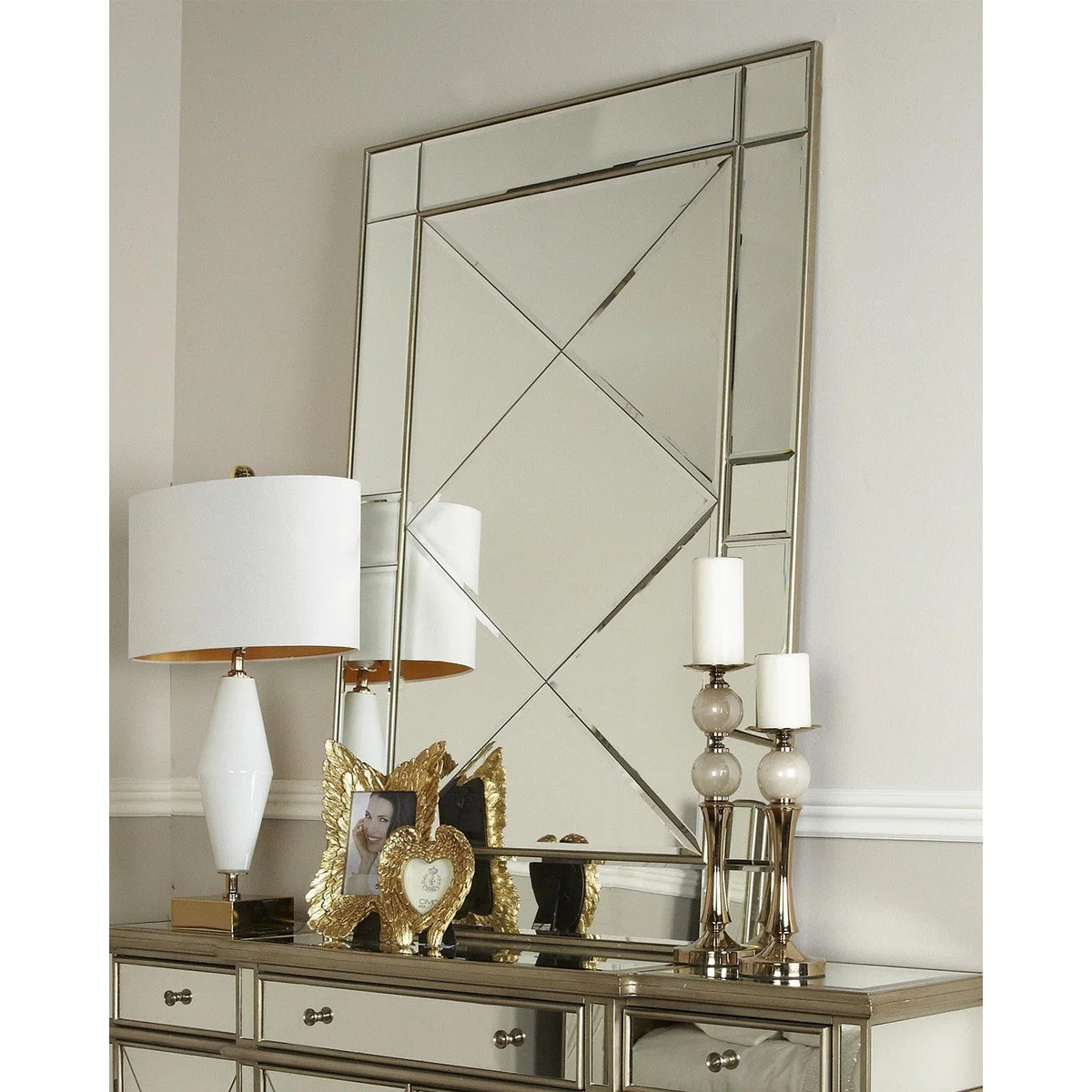 Deco Home Bella Gold Wall Mirror – image 1