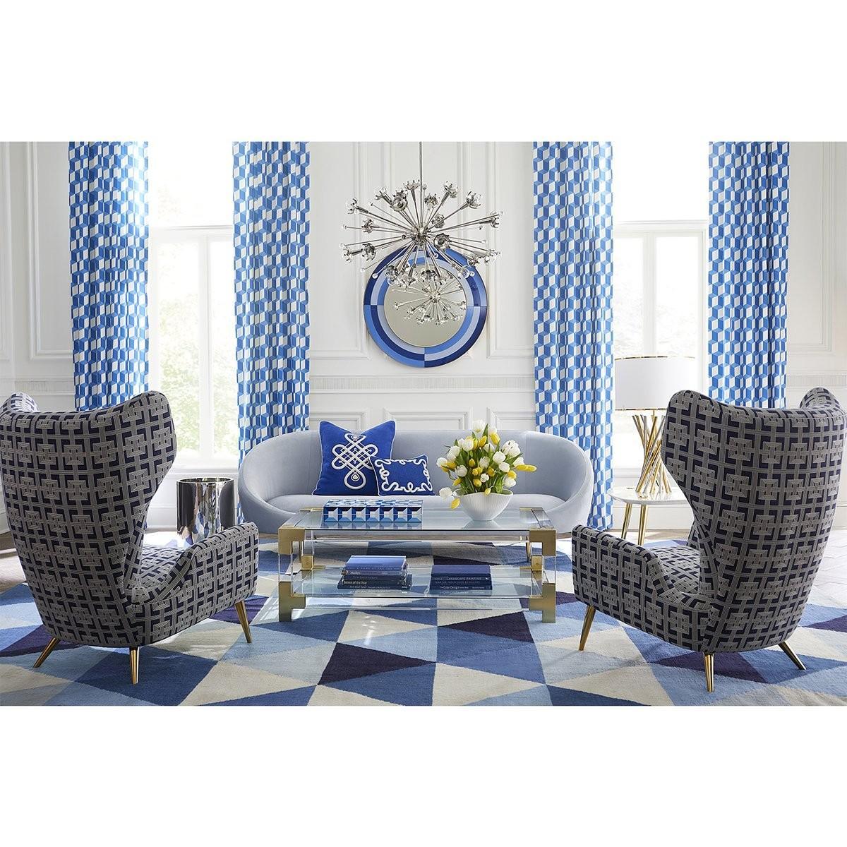 Jonathan Adler I Harlequin Round Mirror I Multi Blue – image 4