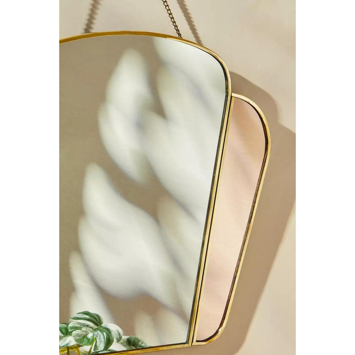 Art Deco Wall Mirror - Grey 36.8cm x 78.7cm at Urban Outfitters – image 2