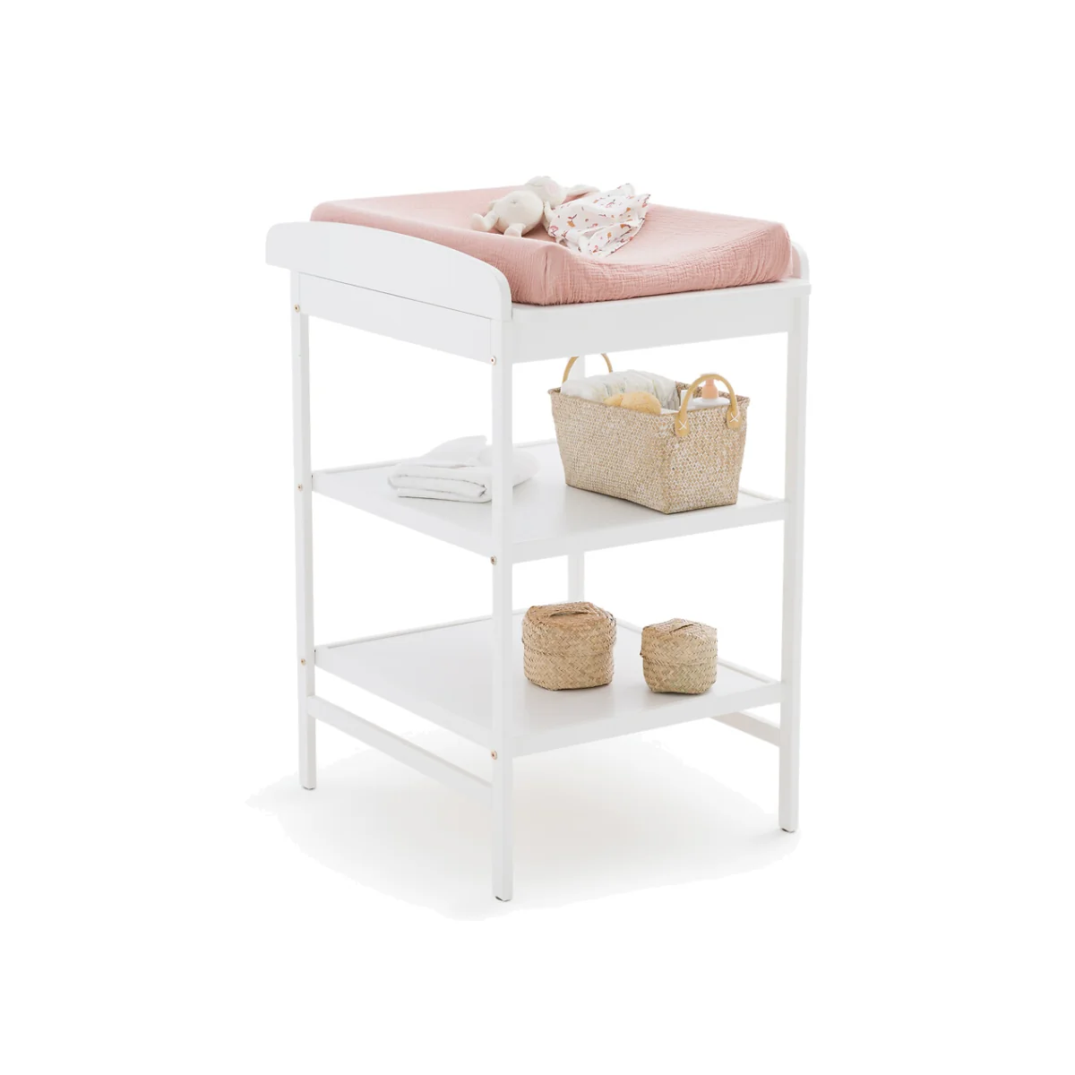Anice Changing Table with Shelves