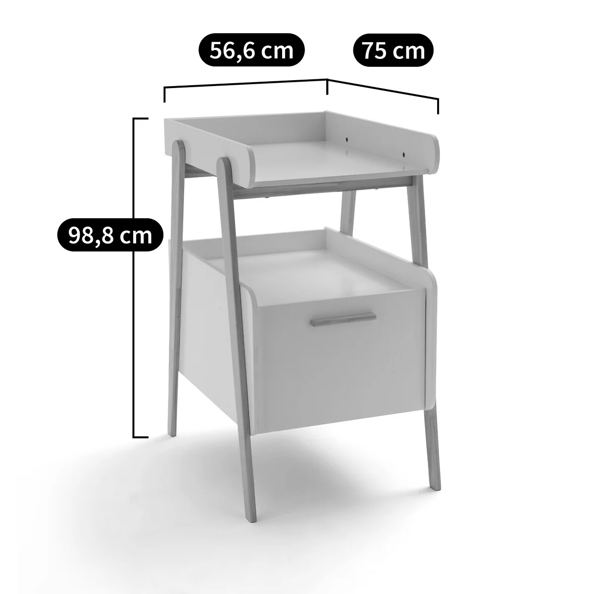 Oreade Changing Table with Drawer – image 5