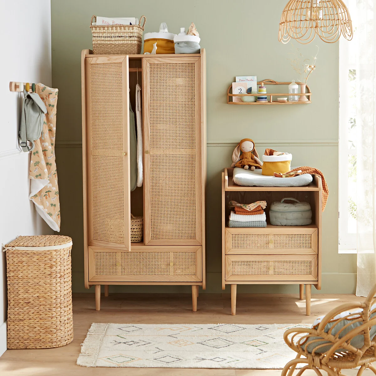 Tempa Rattan Cane Changing Table Unit – image 2