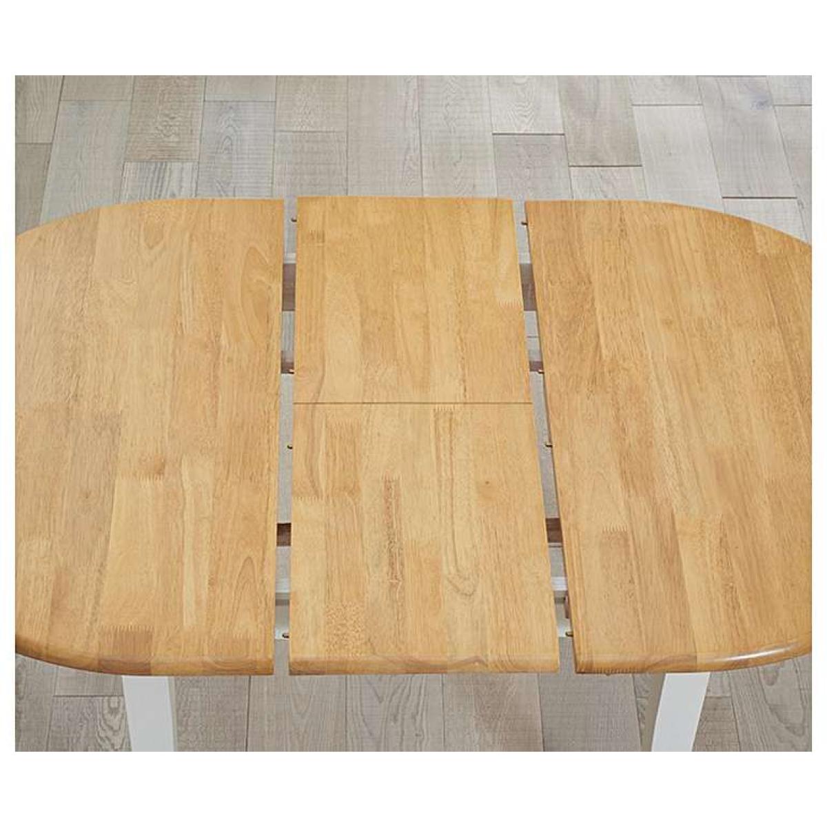Ex-display Amalfi Oak and Cream Extending Table – image 3
