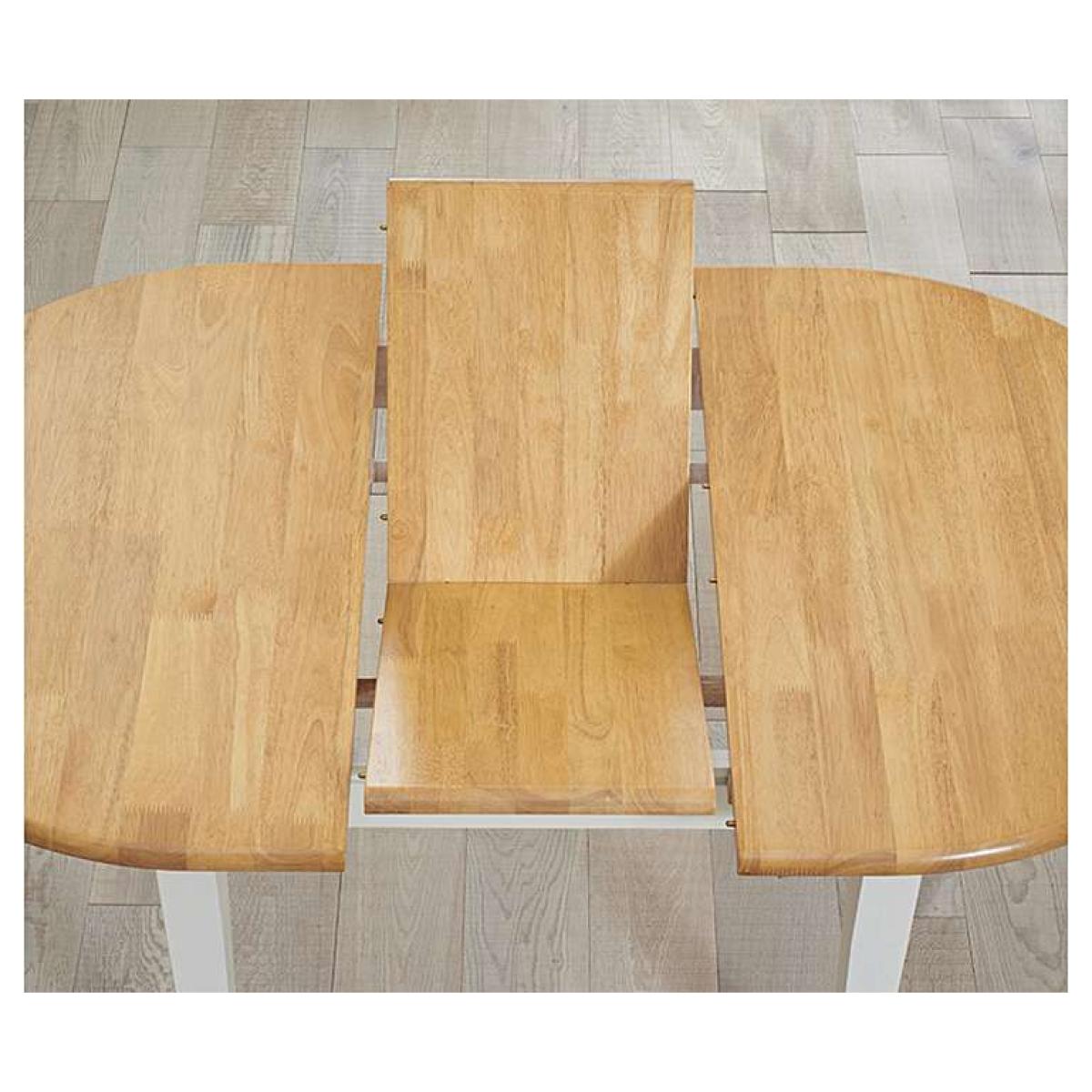Ex-display Amalfi Oak and Cream Extending Table – image 4