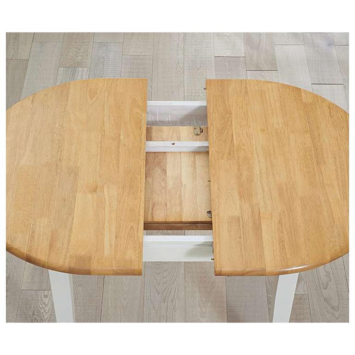 Ex-display Amalfi Oak and Cream Extending Table – image 5