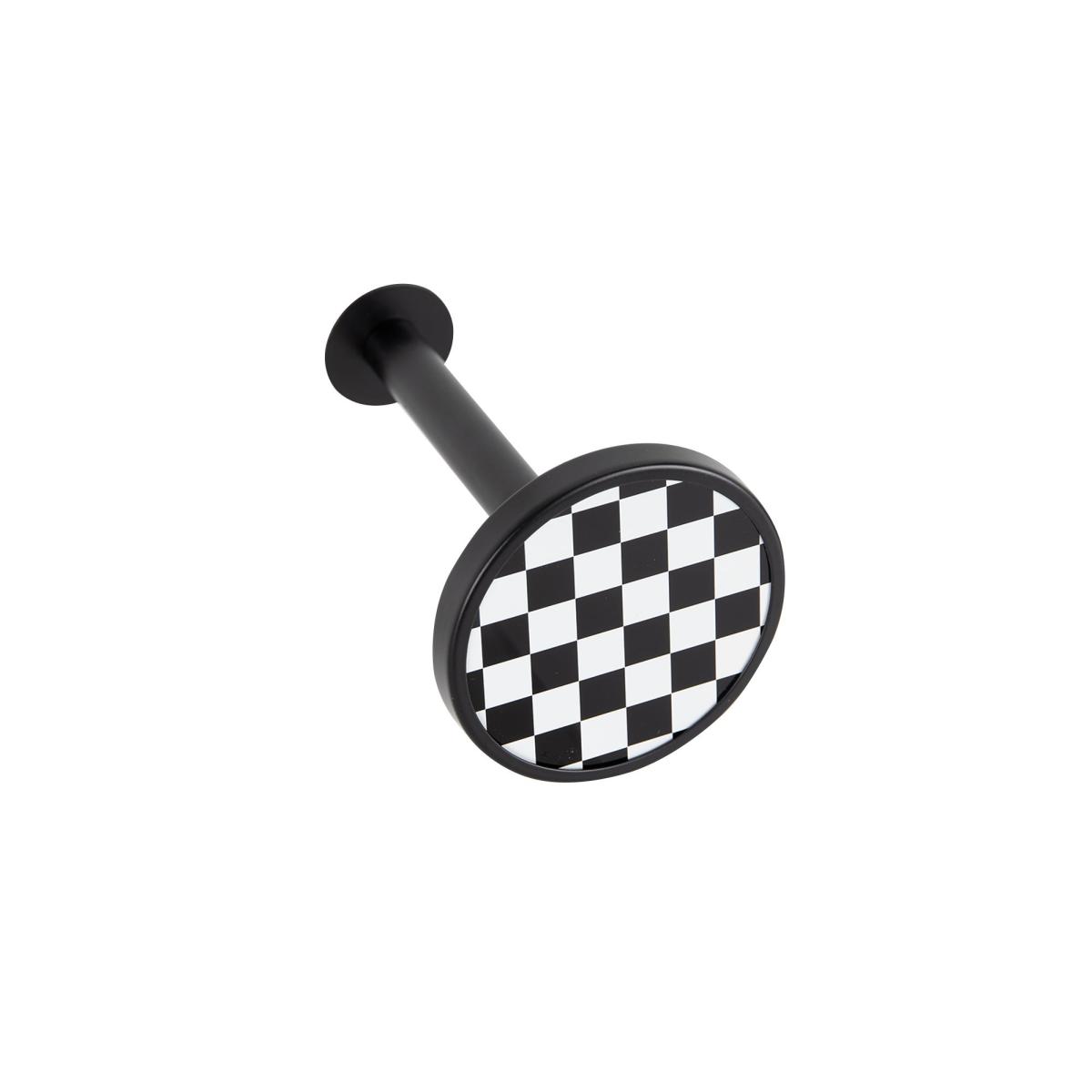 Checkerboard Curtain Hook Black and white – image 2