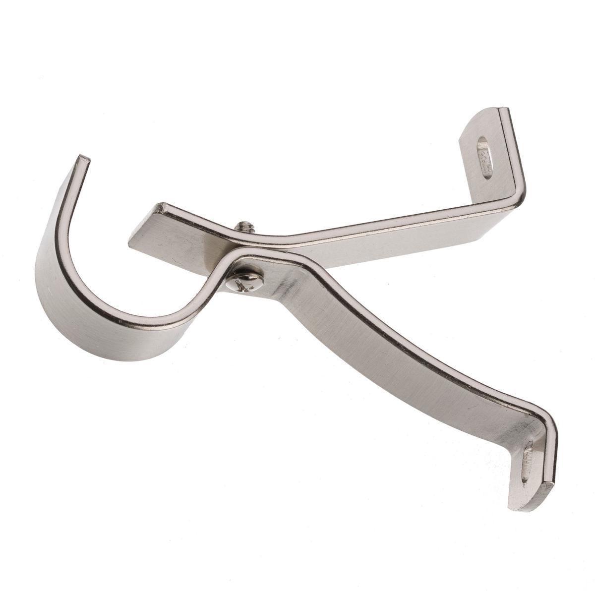 Swish Crescent Satin Silver Curtain Pole Dia. 28mm Satin Steel (Silver) – image 3
