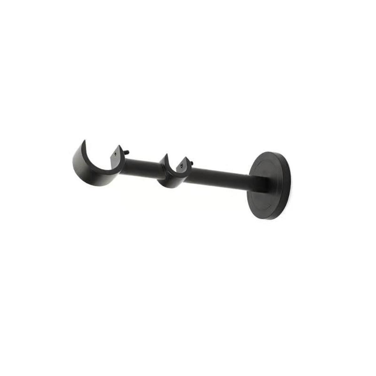 Trinity Metal Double Extendable Curtain Pole Matt Black – image 3