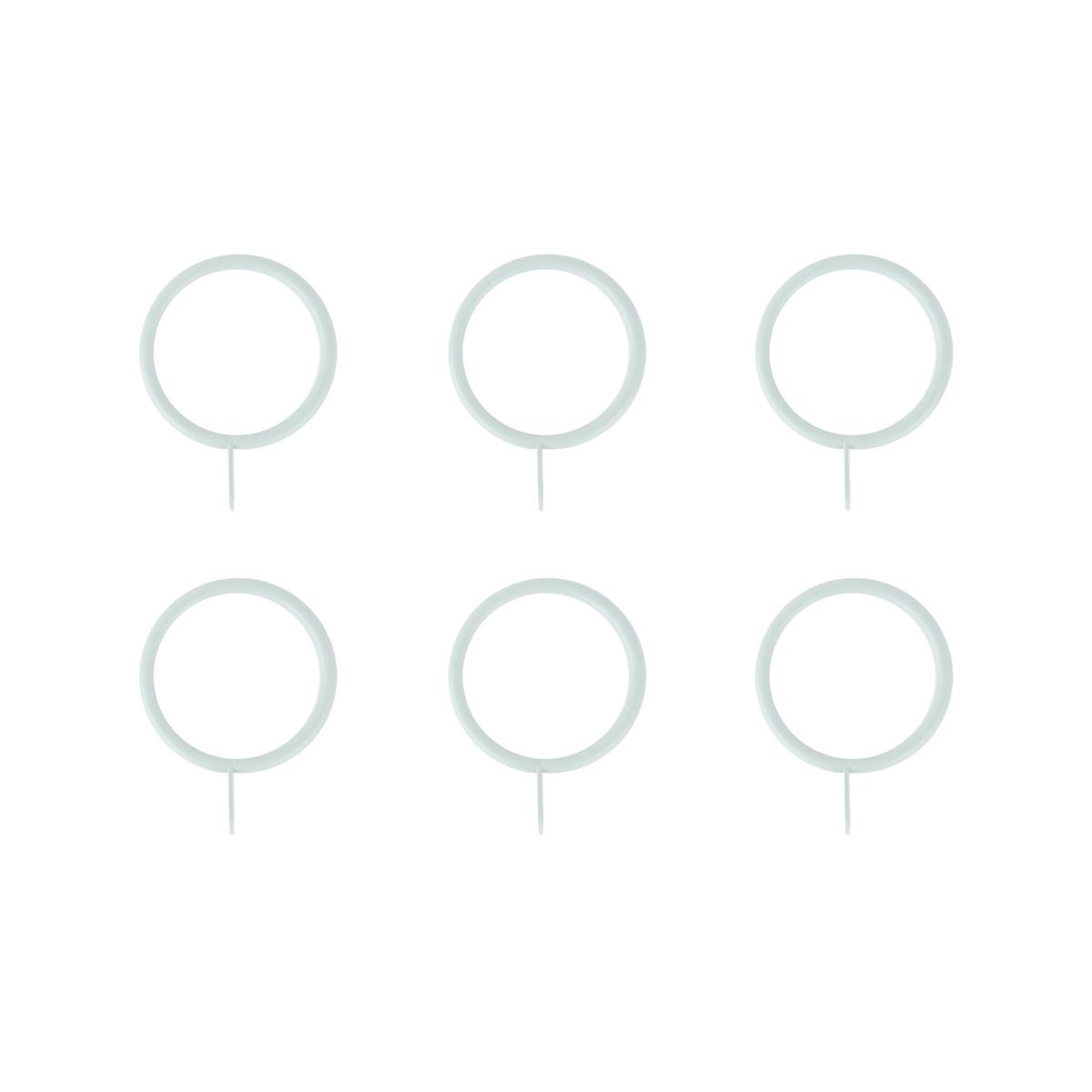 Oslo Pack of 6 22/25mm Curtain Rings Antique Brass – image 4