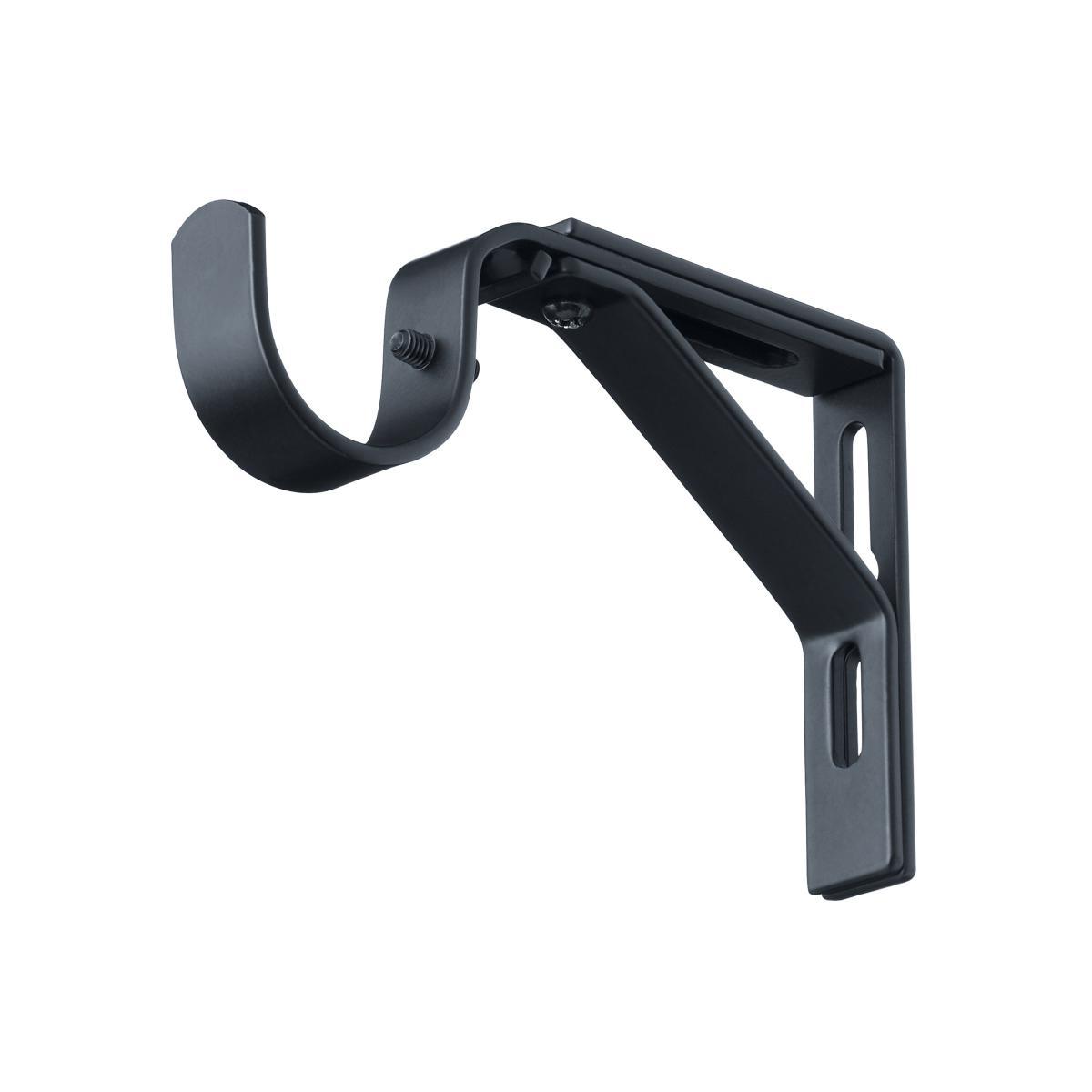 Ashton Metal Extendable Eyelet Curtain Pole Matt Black – image 3