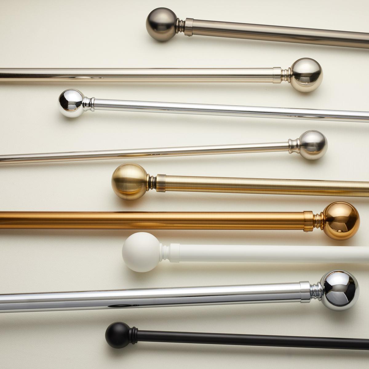 Ashton Metal Extendable Eyelet Curtain Pole Matt Black – image 4