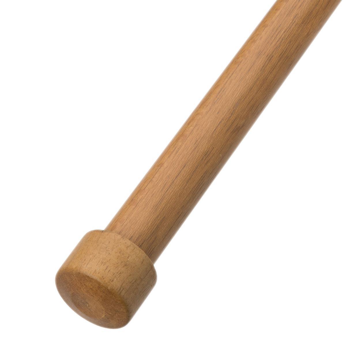 Trinity Wooden Eyelet Curtain Pole Dia. 28mm Mid Oak (Brown) – image 2