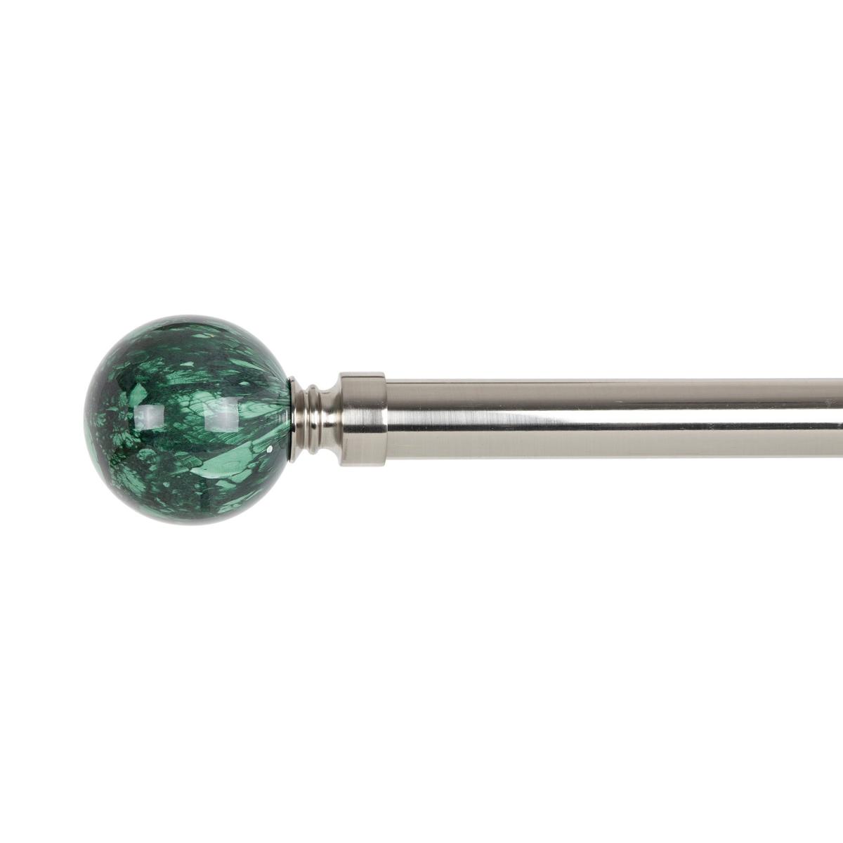 Malachite Ball Extendable Metal Eyelet Curtain Pole – image 2