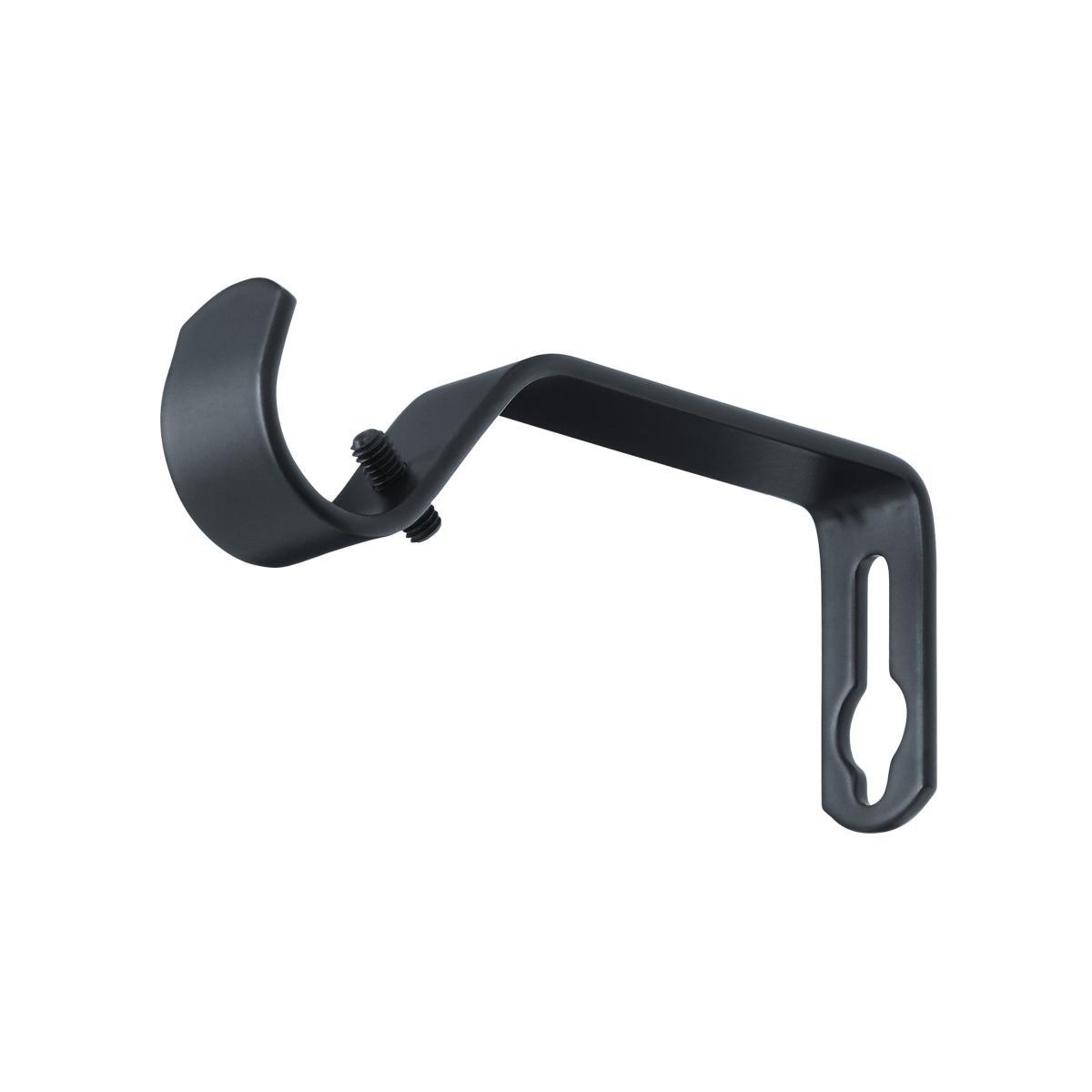 Trinity Satin Steel Extendable Curtain Pole Dia. 16/19mm Matt Black – image 3