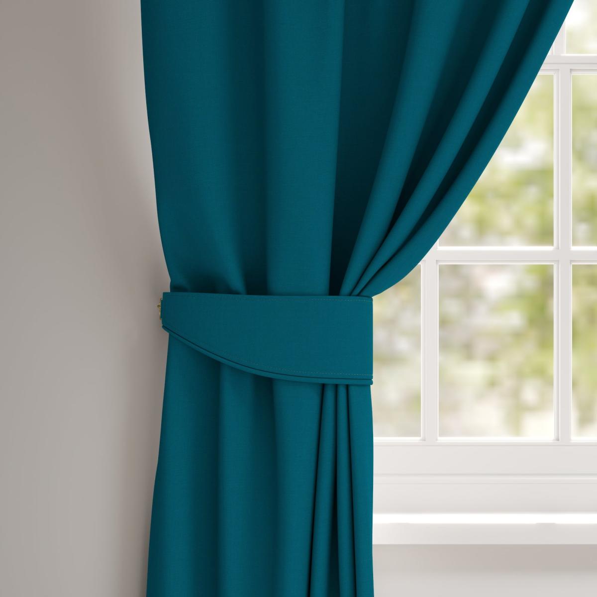 Panama Cotton Made to Measure Tieback Panama Petrol – image 1