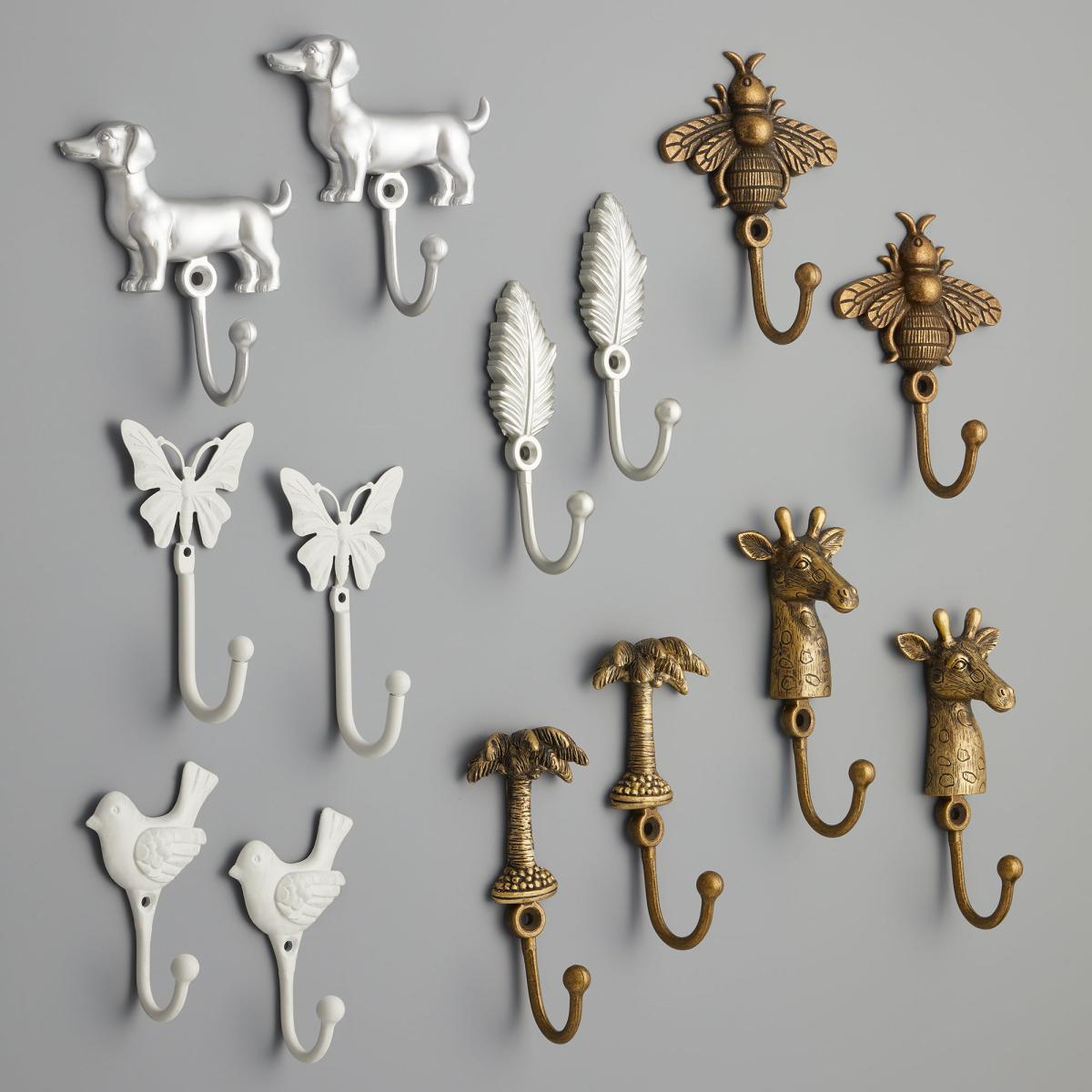 Mix and Match Bertie Curtain Tieback Hooks Satin Steel (Silver) – image 2
