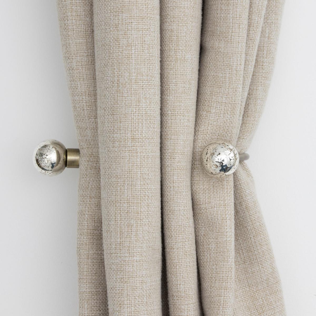 Mercury Double Layer Curtain Holdbacks Antique Brass – image 1