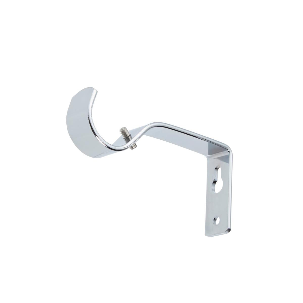 Danya Extendable Eyelet Curtain Pole Chrome – image 3