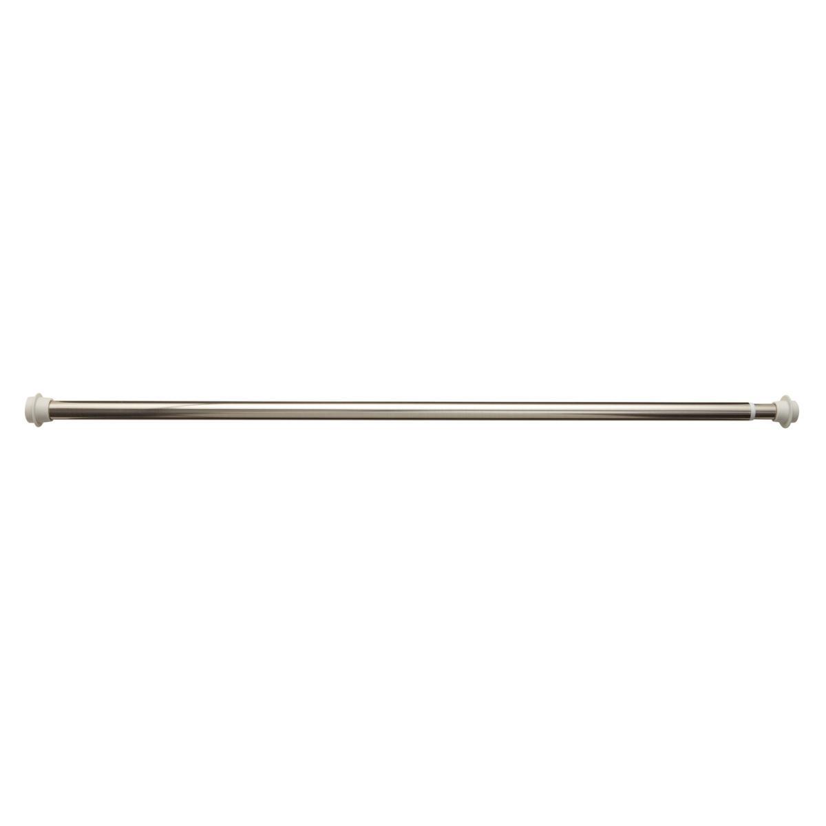 Easy Fit 60 Second Satin Silver Extendable Tension Curtain Pole Dia. 19/22mm Satin Silver – image 4