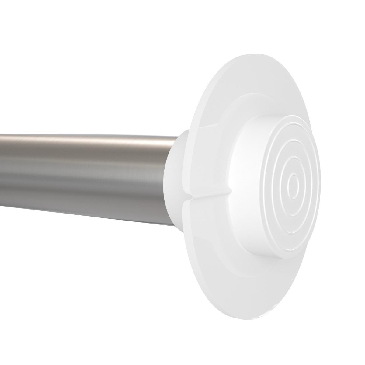 Easy Fit 60 Second Satin Silver Extendable Tension Curtain Pole Dia. 19/22mm Satin Silver – image 6