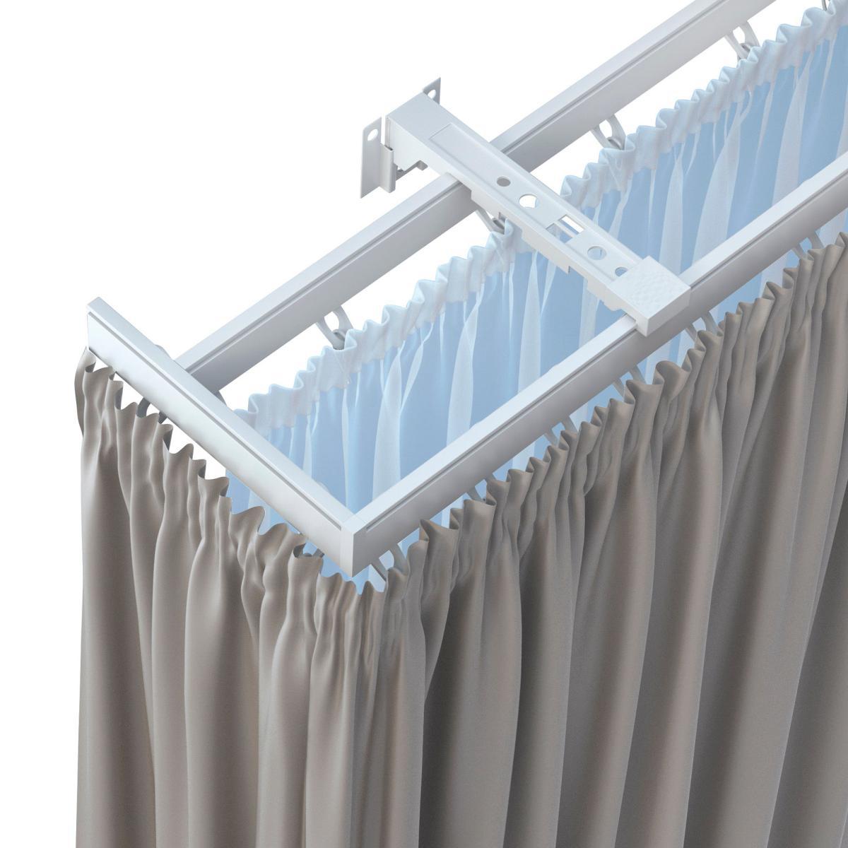 Double Layer Aluminium Track White – image 2
