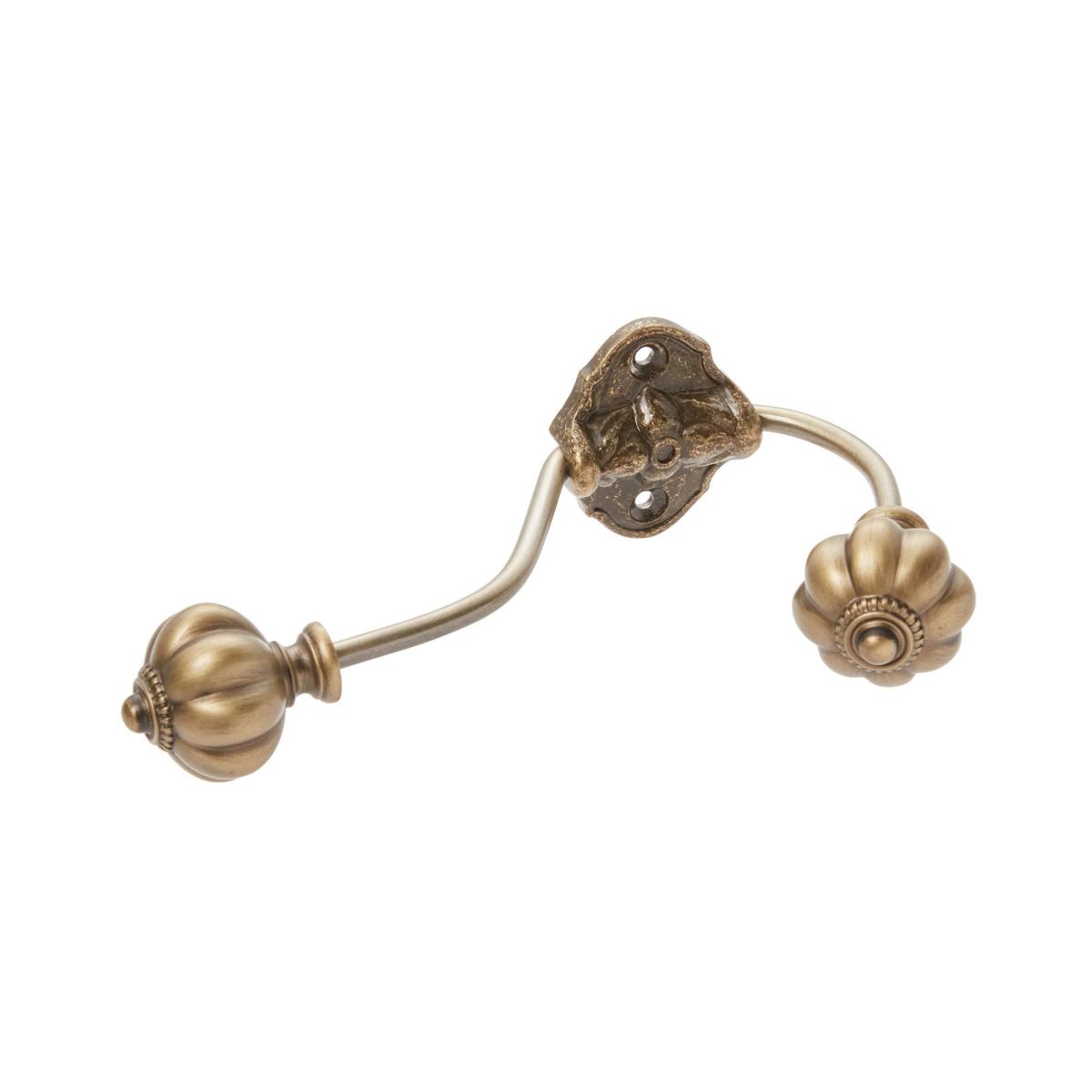 Mix and Match Double Layer Holdbacks Pair Antique Brass – image 2