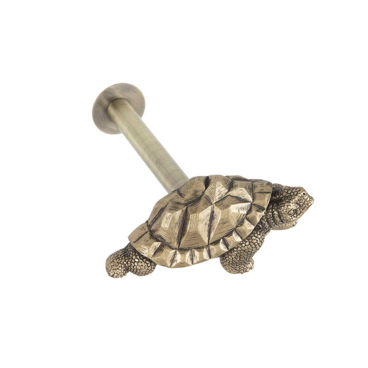 Tortoise Curtain Hook Antique Brass – image 2