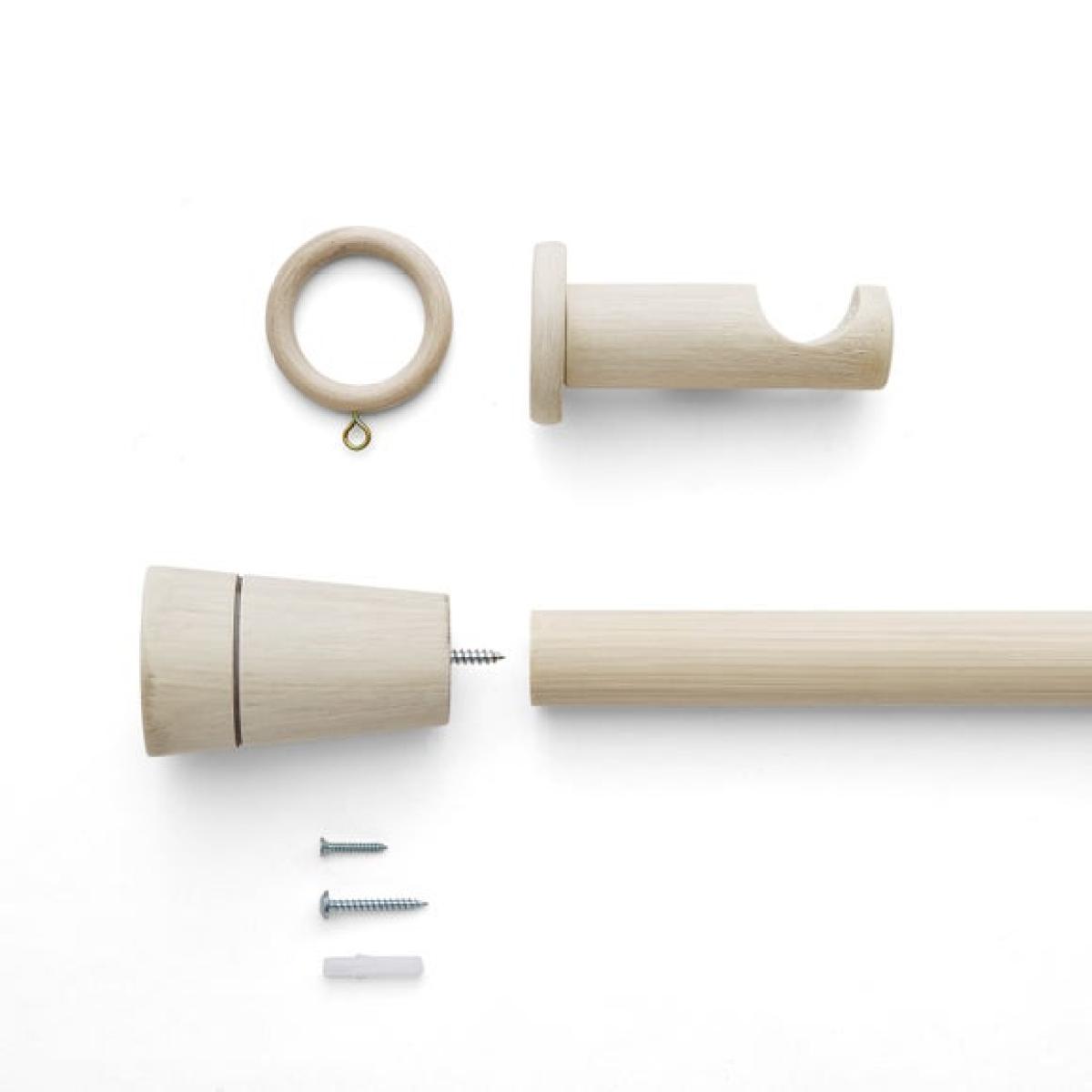 Flute Wood Curtain Pole – image 3