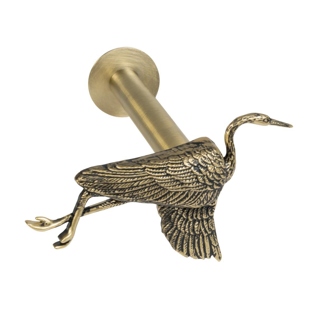Mix and Match Antique Brass Crane Curtain Dresser Antique Brass – image 2