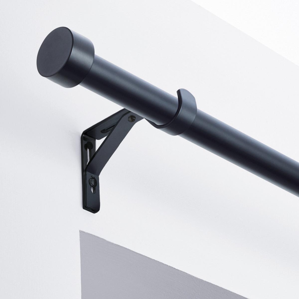 Trinity Metal Extendable Eyelet Curtain Pole 25/28mm Matt Black – image 1