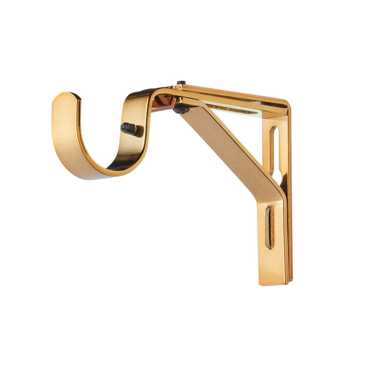 Trinity Fixed Eyelet Curtain Pole Black/Gold – image 3