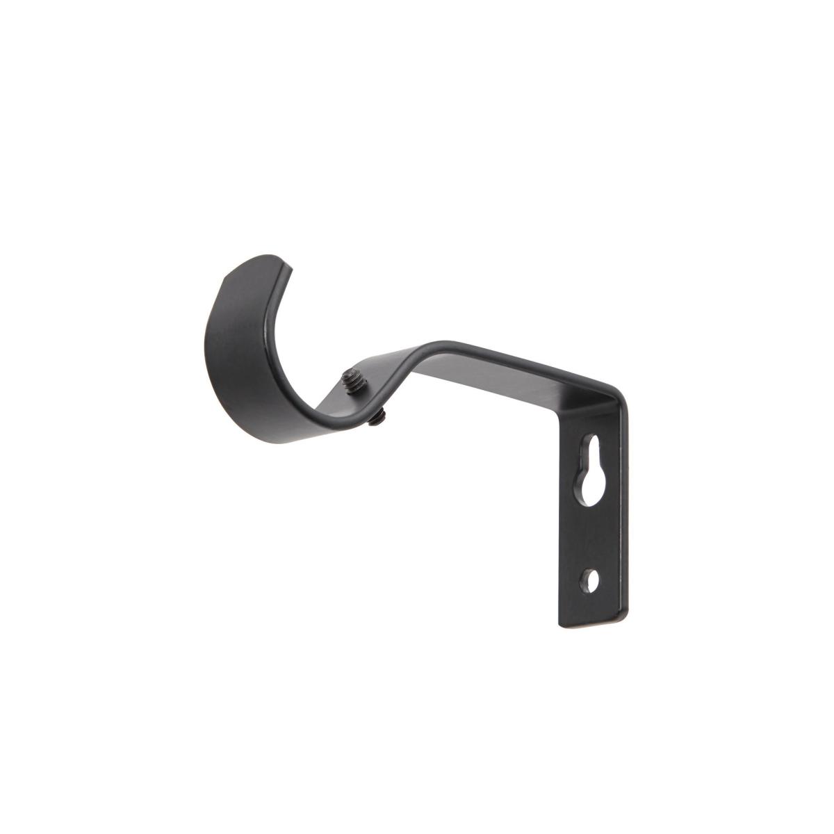 Geometric Extendable Eyelet Curtain Pole 25/28mm Matt Black – image 3