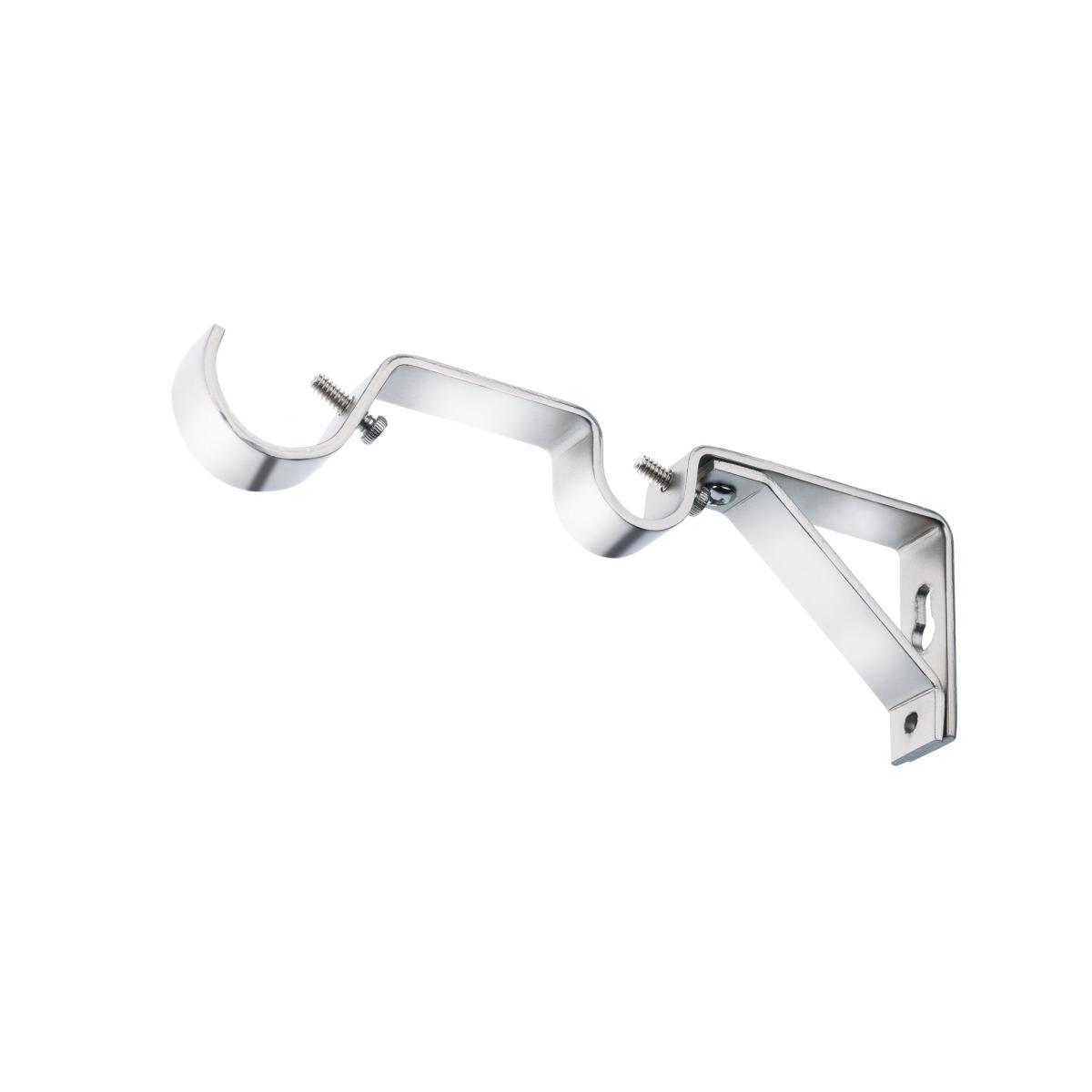 Oslo Double Layer Extendable Curtain Pole Chrome – image 2