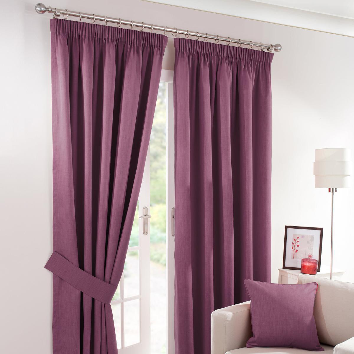 Solar Aubergine Curtain Tiebacks Purple – image 3