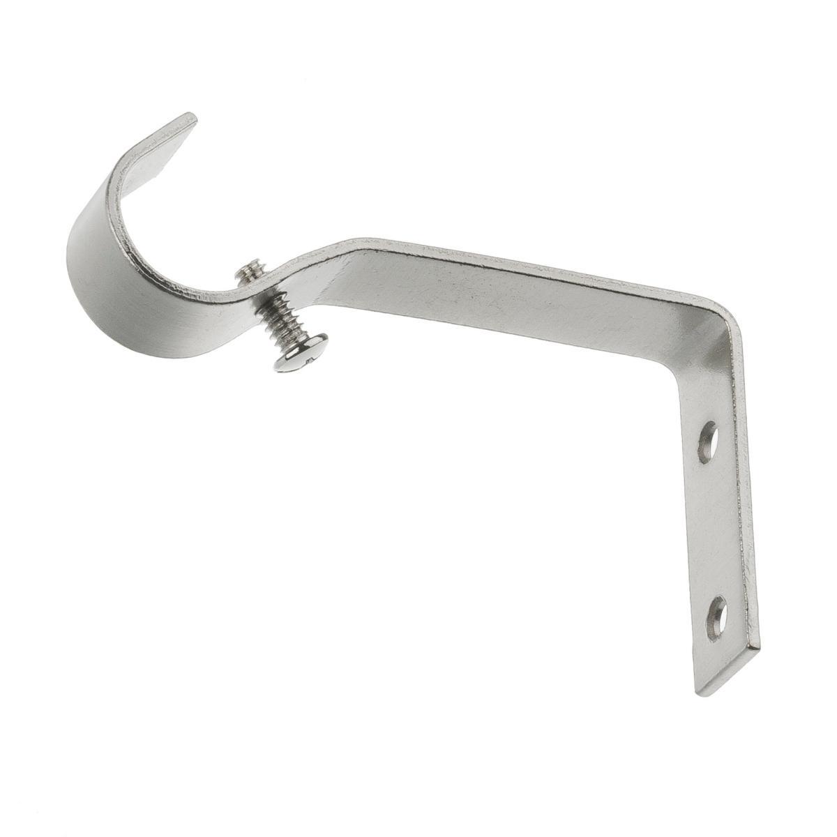 Ashton Metal Extendable Curtain Pole Satin Steel (Silver) – image 2
