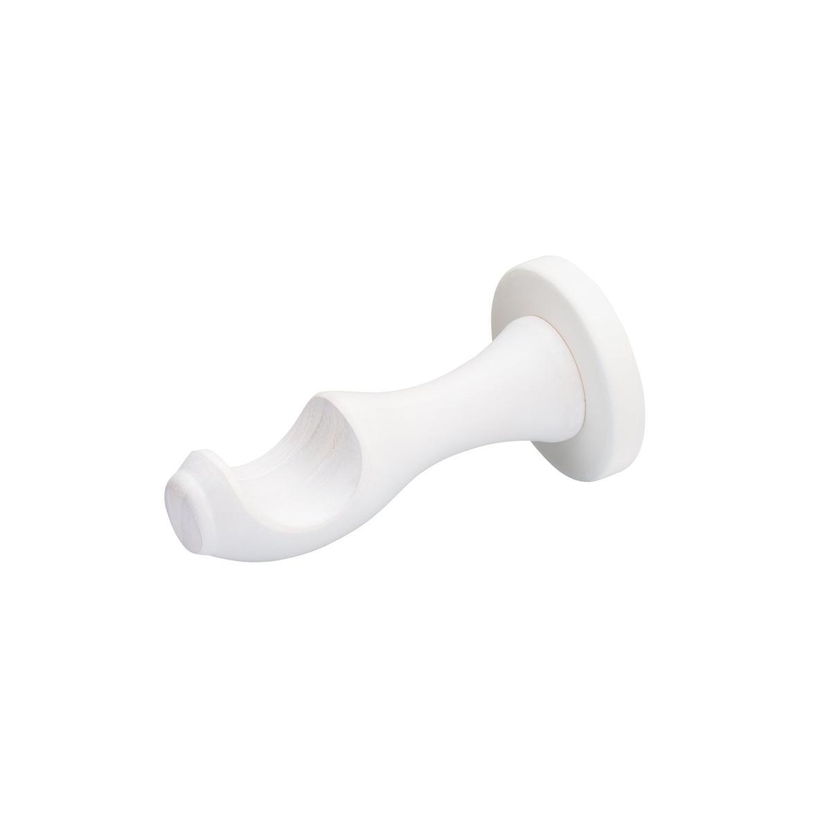 Enzo Wood Fixed Curtain Pole White – image 3