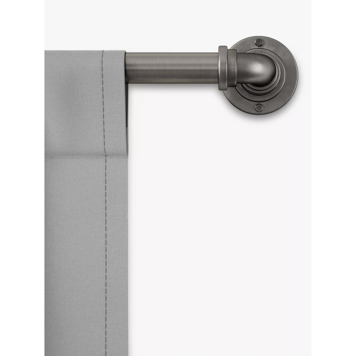 Umbra Industrial Pipe Extendable Curtain Pole Kit, Pewter, Dia.25mm – image 3