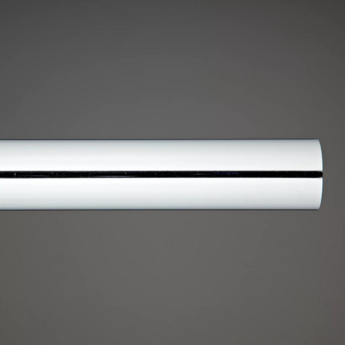 John Lewis & Partners Chrome Curtain Pole, L180cm x Dia.28mm – image 2