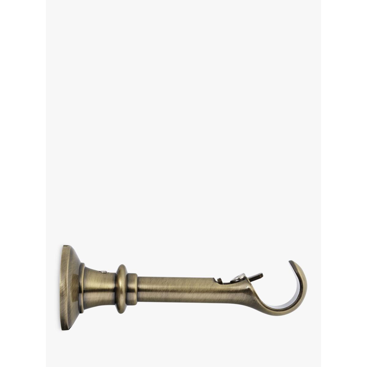 John Lewis & Partners Antique Brass Traditional Side / Centre Bracket, Dia.28mm – image 2