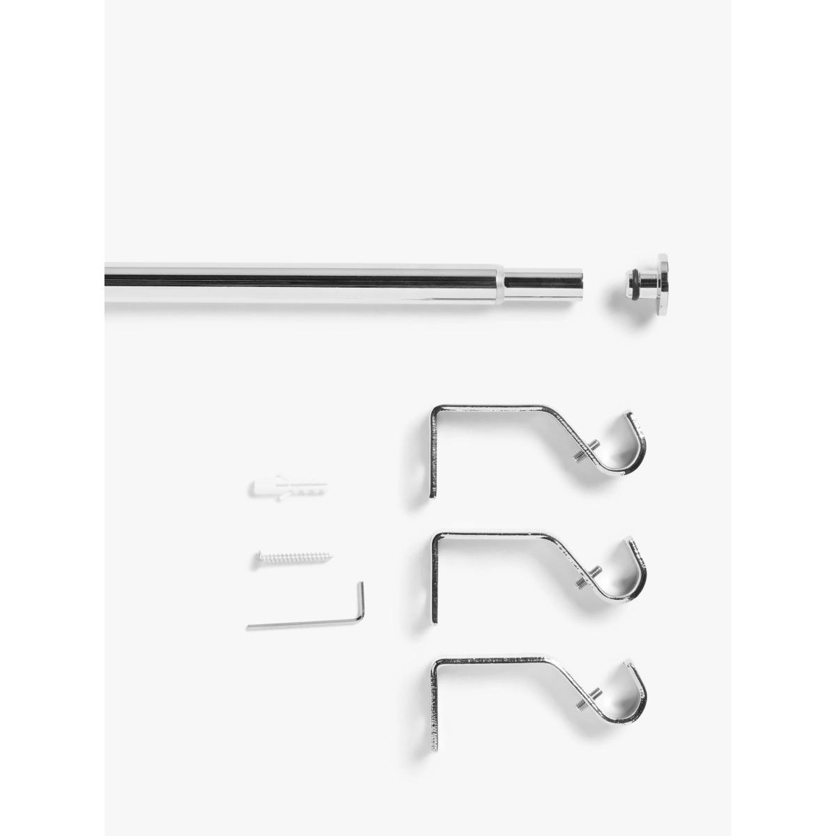 ANYDAY John Lewis & Partners Extendable Slot Top Curtain Pole Kit, Dia.13/16mm – image 2