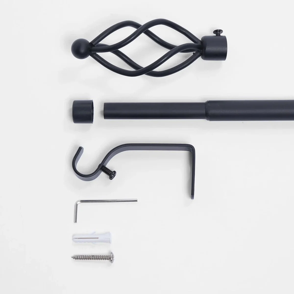 OHS Twist Extendable Curtain Pole - Black / 119cm / 0.8 – image 4