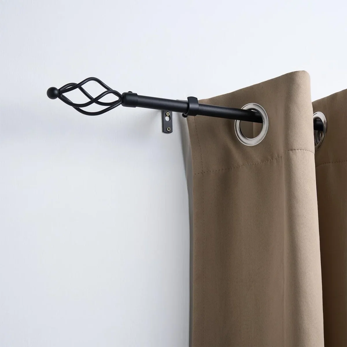 OHS Twist Extendable Curtain Pole - Black / 119cm / 0.8 – image 1