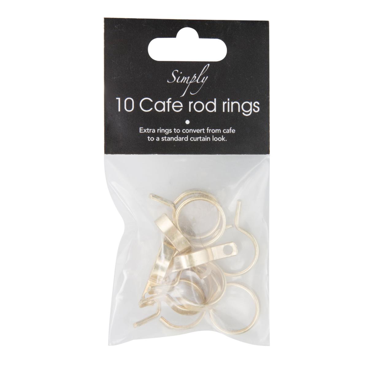 Brass Cafe Rod Rings - Brass – image 2