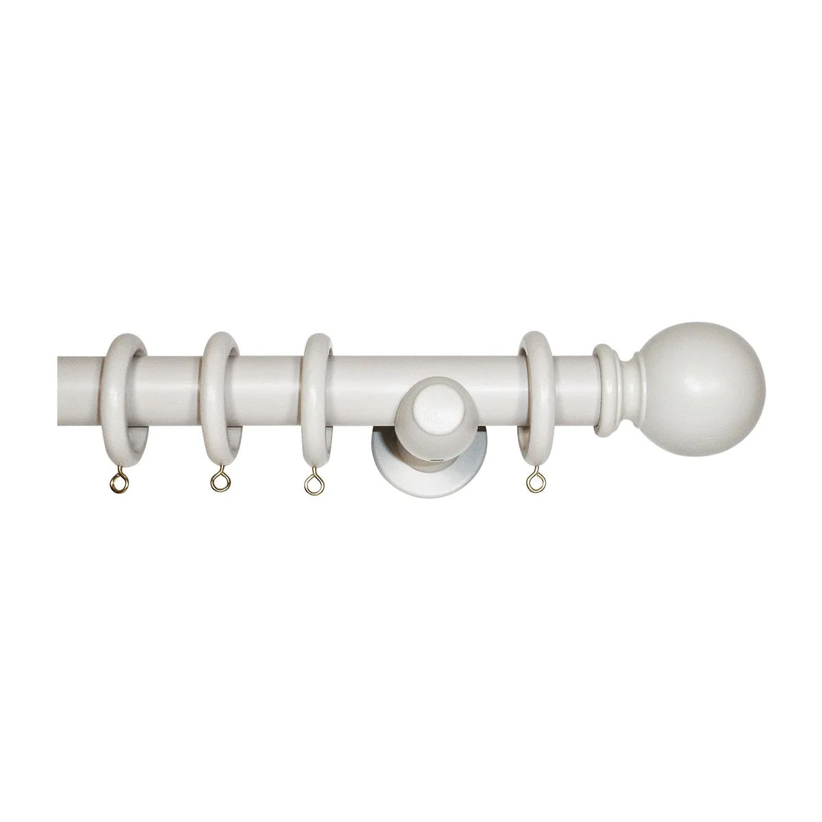 Richmond Curtain Pole - Light Grey - Light Grey / 150cm
