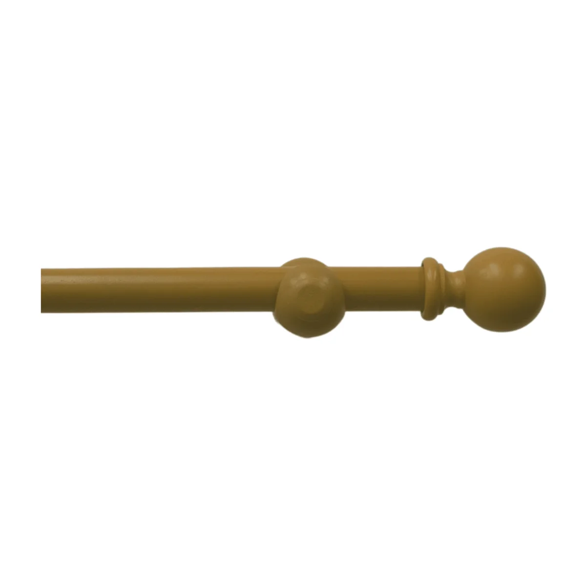 Natural Wooden Eyelet Curtain Pole - Oak / 160cm