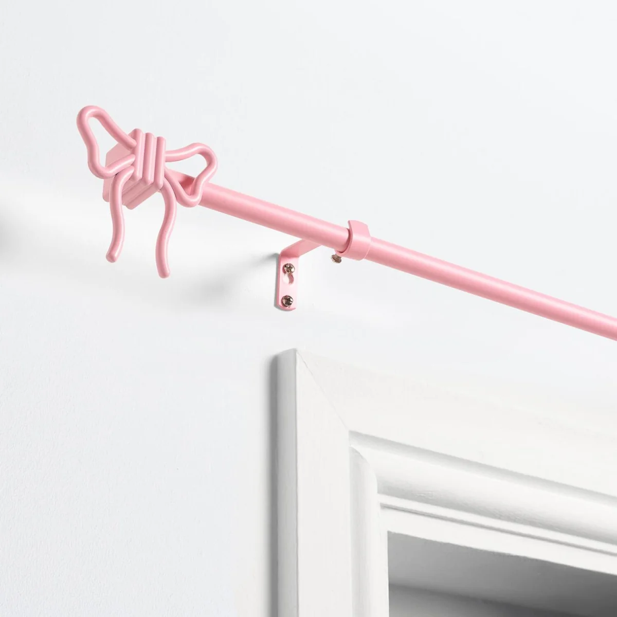 OHS Extendable Bow Curtain Pole - Pink – image 2
