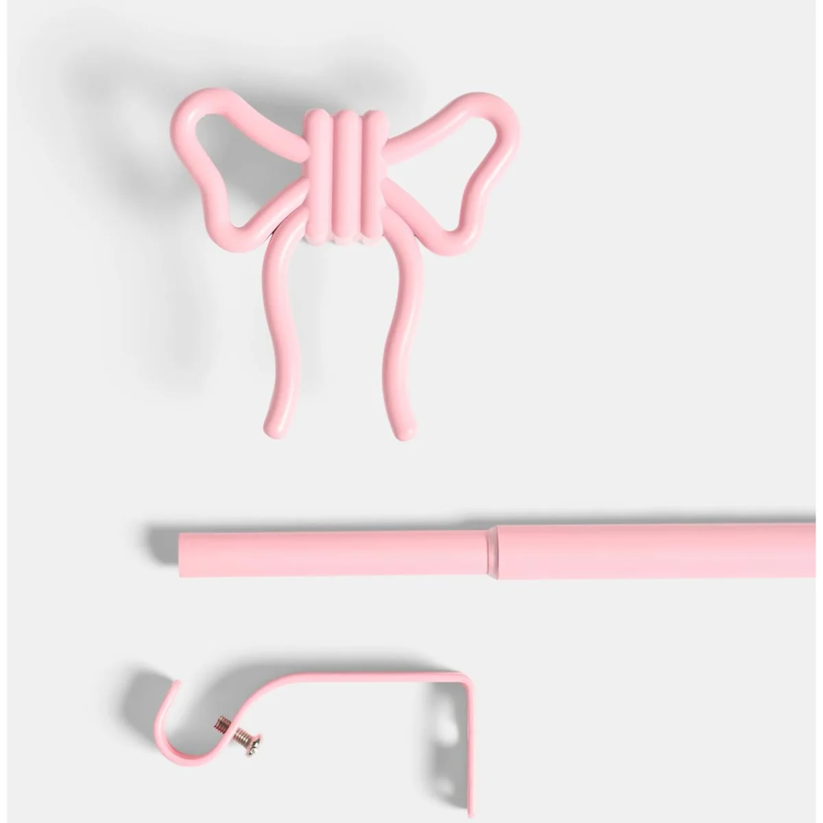 OHS Extendable Bow Curtain Pole - Pink – image 3