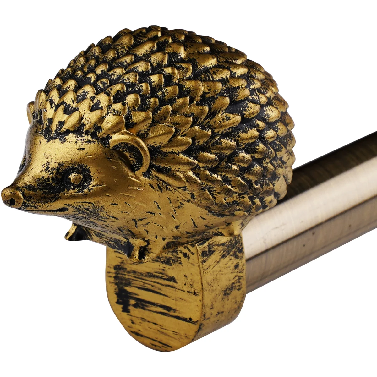 Hedgehog Curtain Pole - Brass – image 3