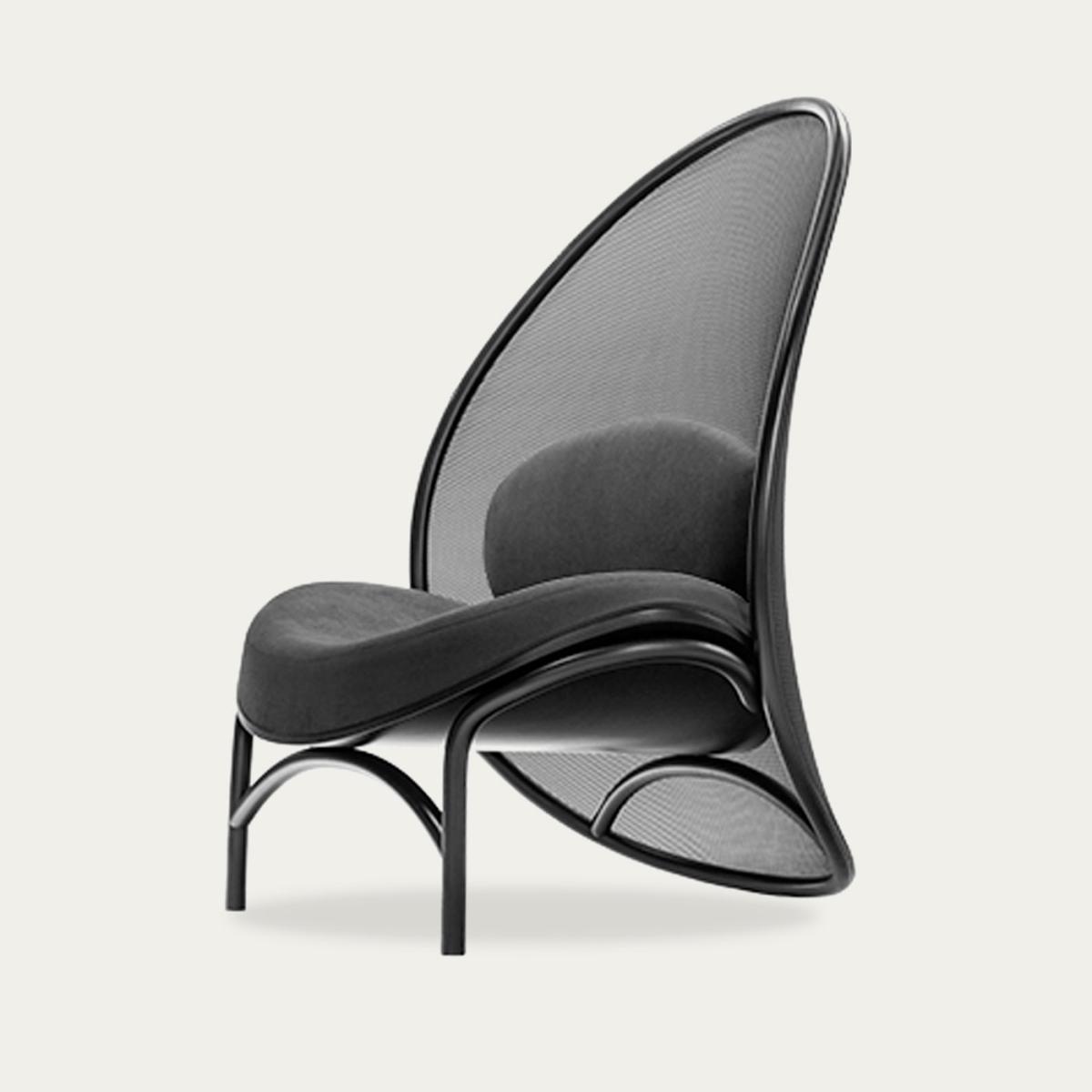 All Black Chips Lounge Chair – image 3